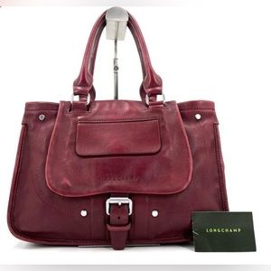 EUC Longchamp Leather Handbag